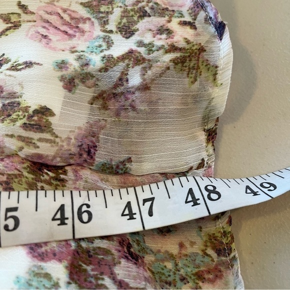 NWT LC Lauren Conrad Flutter Sleeve Ruffled Midi Dress - Picture 10 of 14